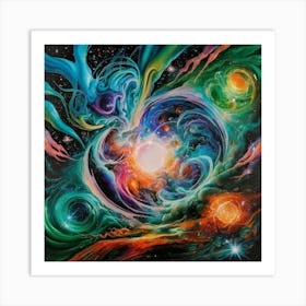 Cosmic Spiral Art Print