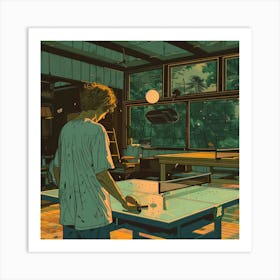 Ping Pong Table 2 Art Print