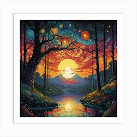 Starry Night Art Print