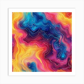 Abstract Aura (12) Art Print