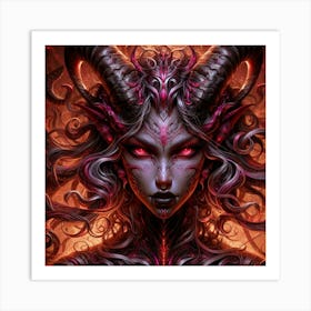 Demon Woman Art Print