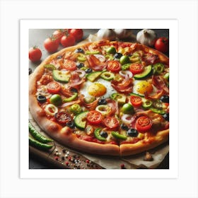 Pizza32 Art Print