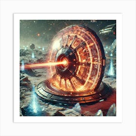 A Futuristic Sci Fi Close Up Focusing On The Therm Art Print