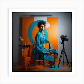 Portrait Of A Black Woman Art Print