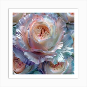 Pastel Roses 1 Art Print