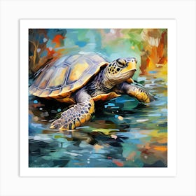 Turtle Painting 5 Art Print