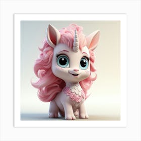 Cute Unicorn 868 Art Print