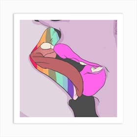 Queer Kisses Art Print