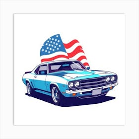 American Car Art Print