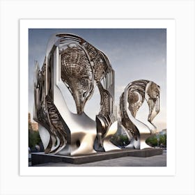 Sculptures In The Park Art Print