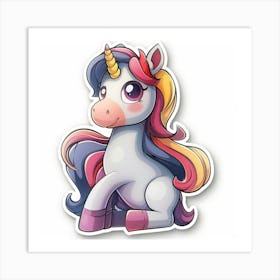 Unicorn Sticker 116 Art Print