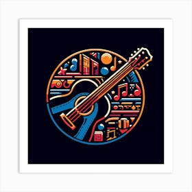 Acoustic Guitar 3 Art Print