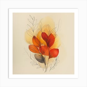 Autumn Leaves Art Print