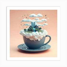 3d Coffee Cup 4 Art Print