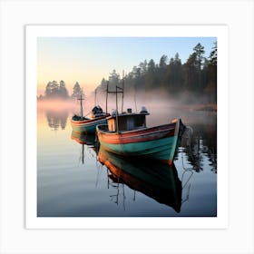 Boats Fine Art Posters By Csaba Fikker For Ai Art Depot 27 Art Print