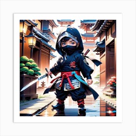 Ninja Boy Art Print