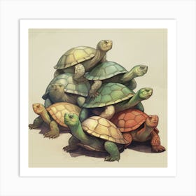 Turtles 1 Art Print
