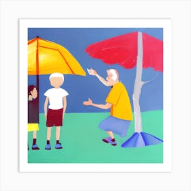 Umbrellas 3 Art Print