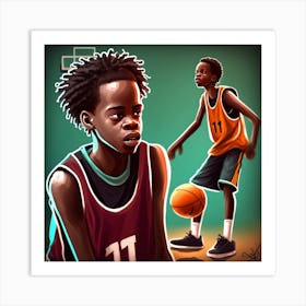 Basketball Player 4 Art Print