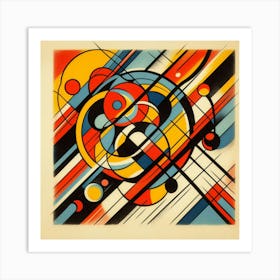 Abstract Lithograph: This artwork is inspired by the technique and style of lithography, which is a method of printing from a stone or metal plate. The artwork shows an abstract and expressive image of various shapes and textures, created by using different tools and materials on the plate. The artwork also has a rich and varied color scheme, resulting from the multiple layers of ink applied on the paper. This artwork is perfect for anyone who likes abstract and experimental art, and it can be placed in a hallway, gallery, or studio. 2 Art Print