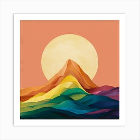 Rainbow Peak Nursery (3) Art Print