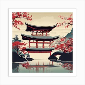 Japanese Pagoda 2 Art Print