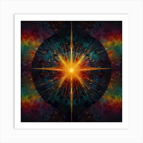 Cosmic Creation Burst Art Print