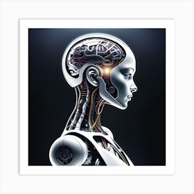 Cyborg Woman 61 Art Print