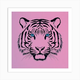 Pink Tiger Art Print