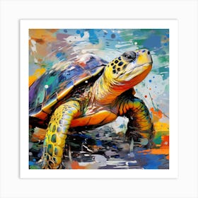 Turtle Painting 13 Art Print