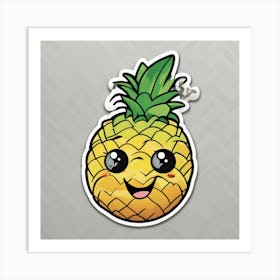 Pineapple Sticker Art Print