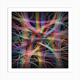 Abstract Lines Art Print