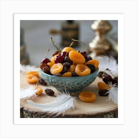 Apricots And Cherries Art Print