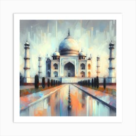 India - Taj Mahal Painting Art Print