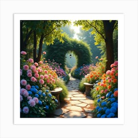 Garden Path 3 Art Print