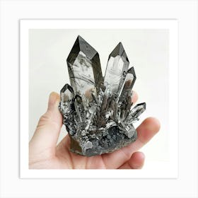 Black Crystals Art Print