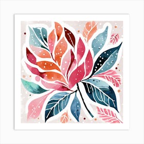 Botanical Flowers Framed Art Print Art Print