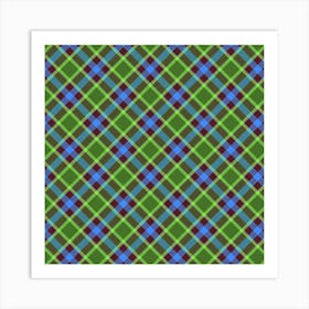 Plaid Fabric 145 Art Print