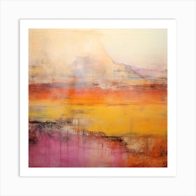 Desert - Abstract Painting 4 Art Print