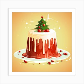 Christmas Pudding Art Print