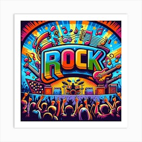 Rock Concert Poster 1 Art Print