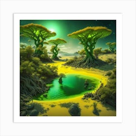 Alien World 1 Art Print