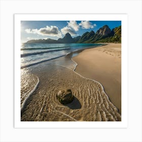 Sunrise At The Beach Art Print