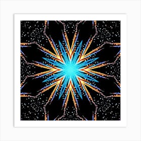 Abstract Starburst 6 Poster