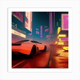 Neon City Art Print