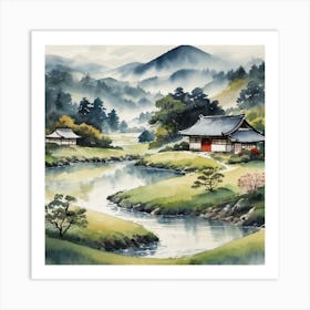 Japanese House Art Print