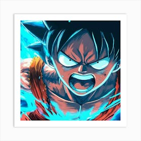 Dragon Ball Z Wallpaper Art Print