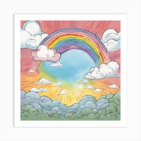 Rainbow In The Sky Art Print