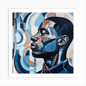 'The Man In Blue' 1 Art Print