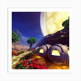 Planet In Space Art Print